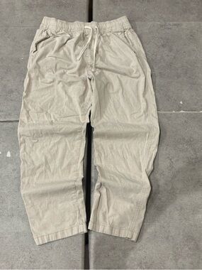 Hollister Linen-Blend Loose Pull-On Pants
